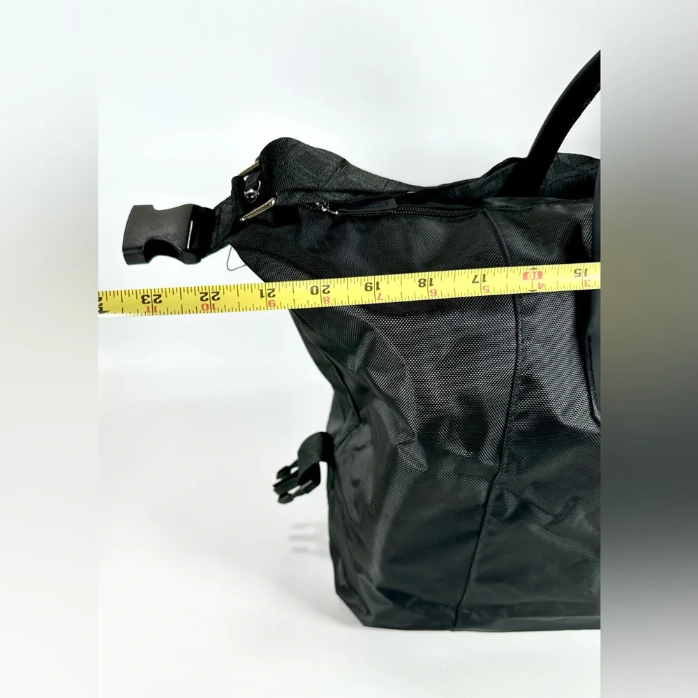 Vince Camuto Elegant Black Weekender Duffel Unisex Bag